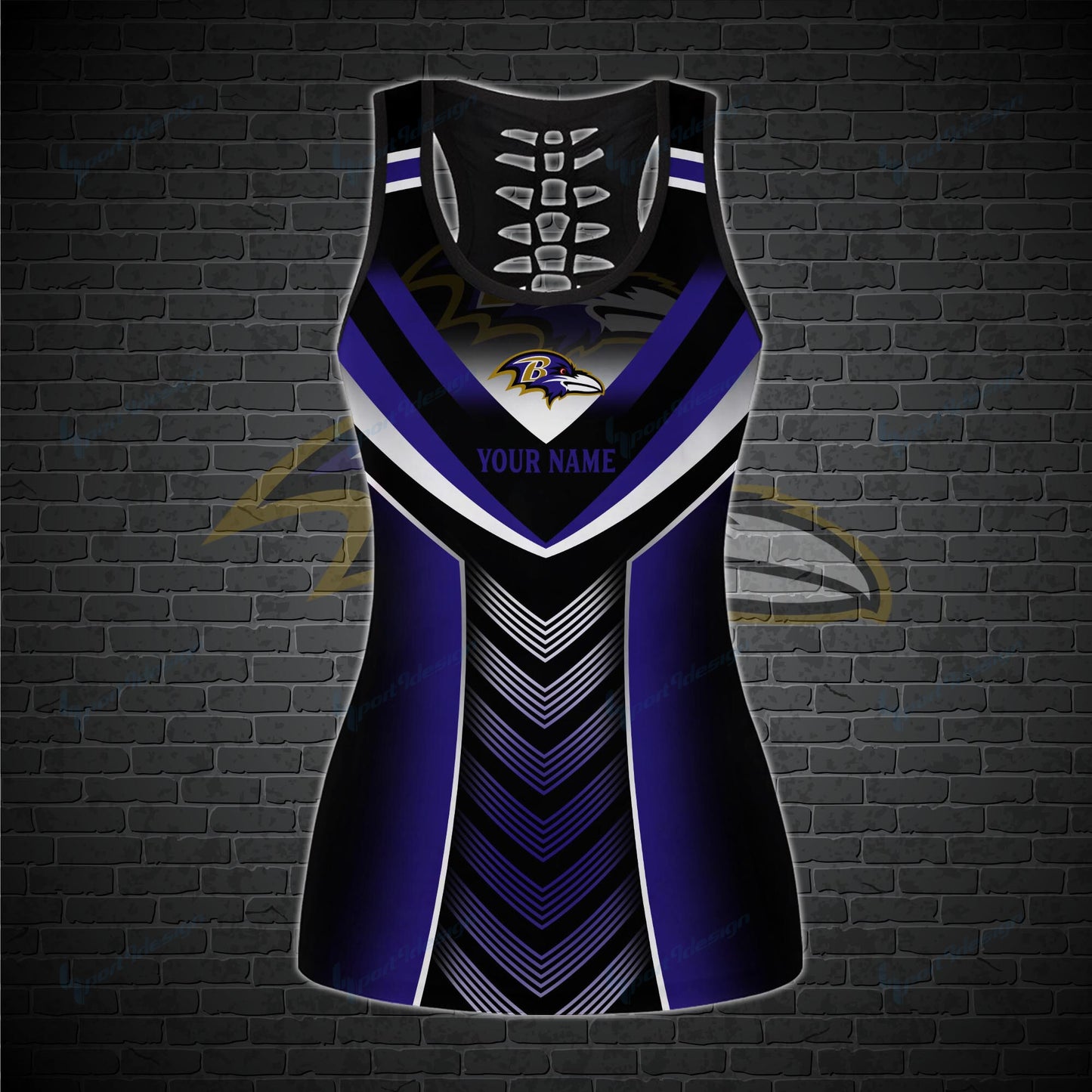 Baltimore Ravens Personalized Leggings And Tank Top BG03