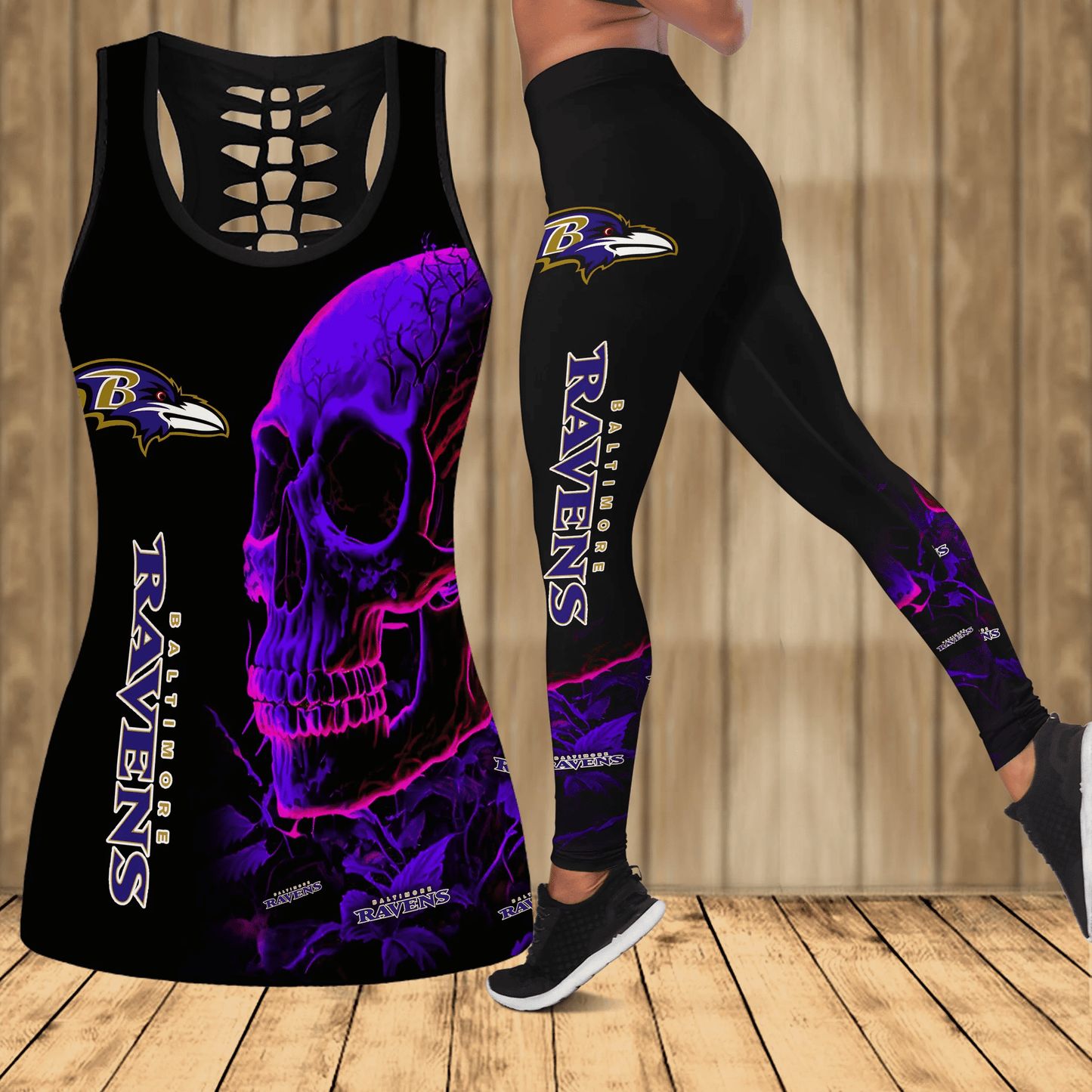 Baltimore Ravens Personalized Leggings And Tank Top BG109