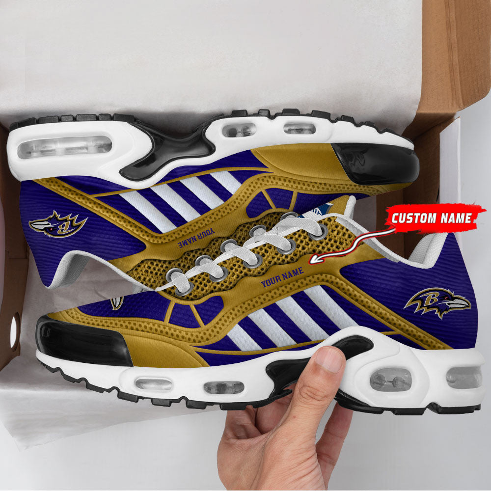 Baltimore Ravens Personalized Plus T-N Youth Sneakers BG137
