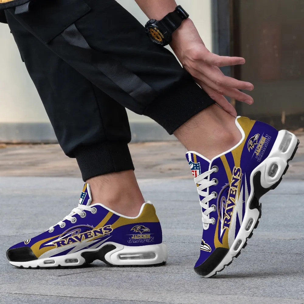 Baltimore Ravens Personalized Plus T-N Youth Sneakers BG82