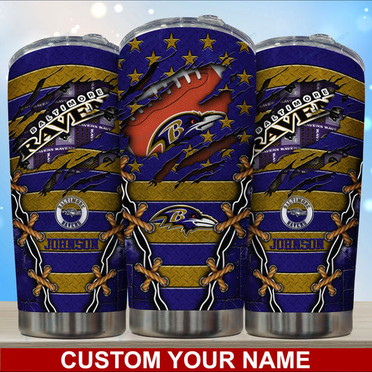 Baltimore Ravens Personalized Tumbler BG02