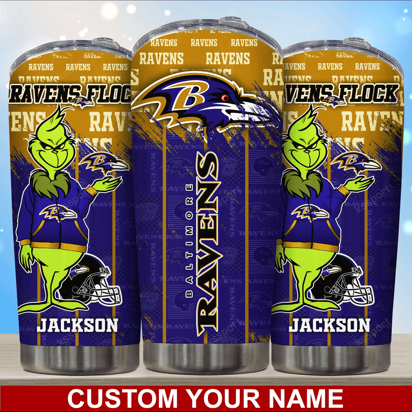 Baltimore Ravens Personalized Tumbler BG91