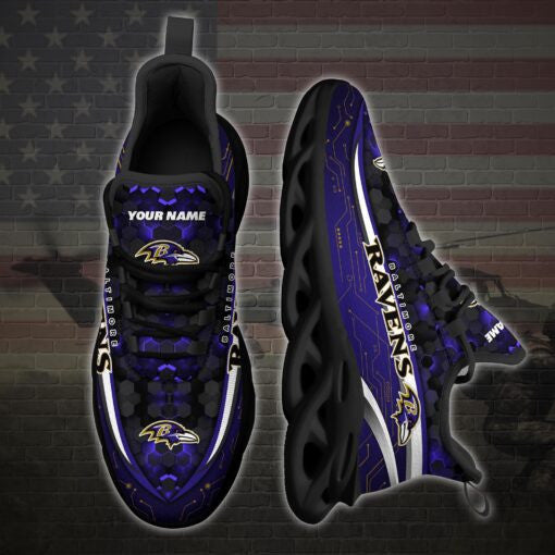 Baltimore Ravens Personalized Yezy Running Sneakers 85