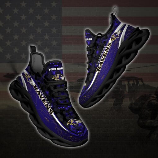 Baltimore Ravens Personalized Yezy Running Sneakers 85