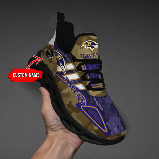 Baltimore Ravens Personalized Yezy Running Sneakers BB266