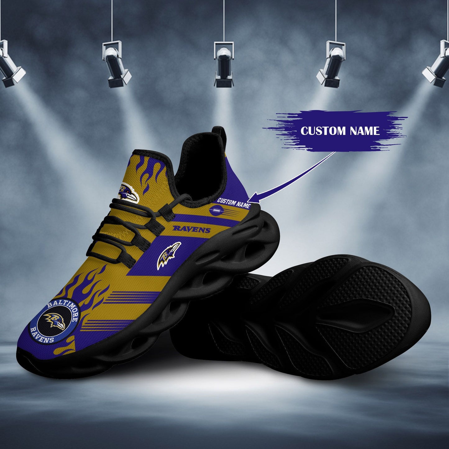 Baltimore Ravens Personalized Yezy Running Sneakers BB576