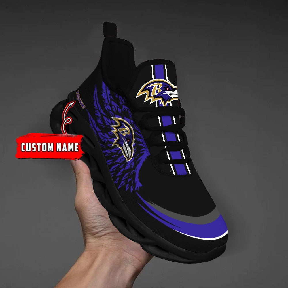 Baltimore Ravens Personalized Yezy Running Sneakers BB656