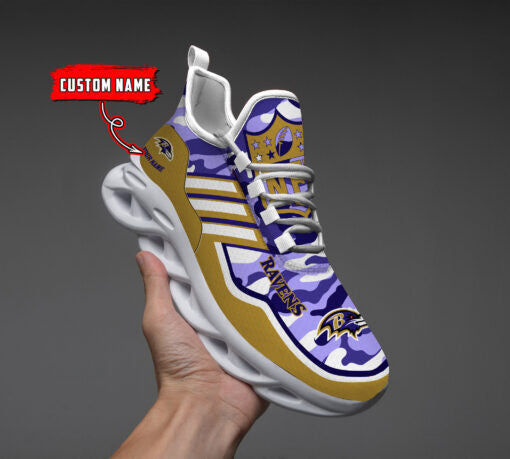 Baltimore Ravens Personalized Yezy Running Sneakers BG207