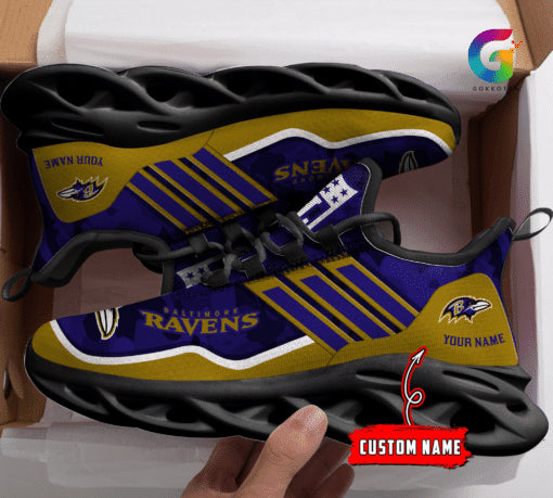 Baltimore Ravens Personalized Yezy Running Sneakers BG330