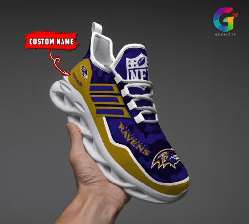 Baltimore Ravens Personalized Yezy Running Sneakers BG330