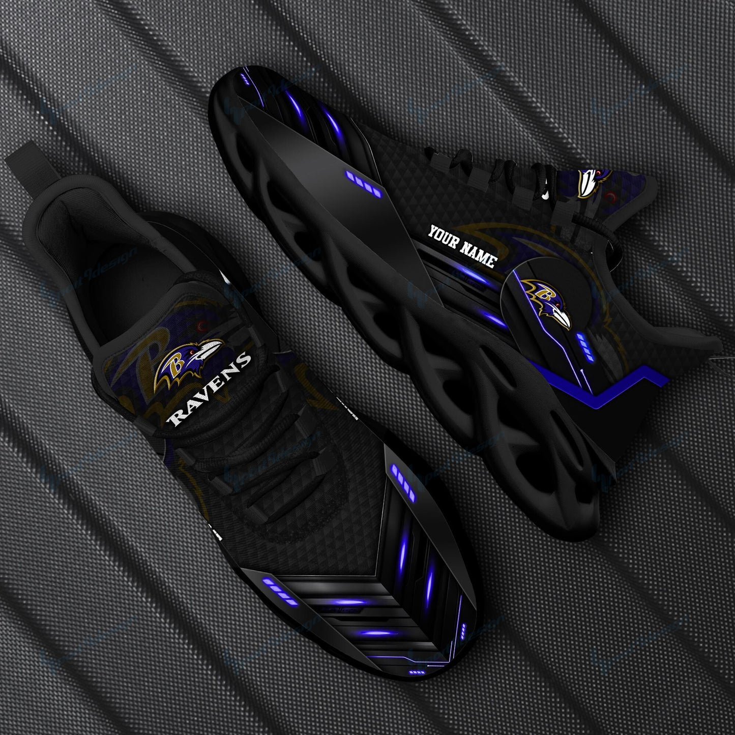 Baltimore Ravens Personalized Yezy Running Sneakers SPD227