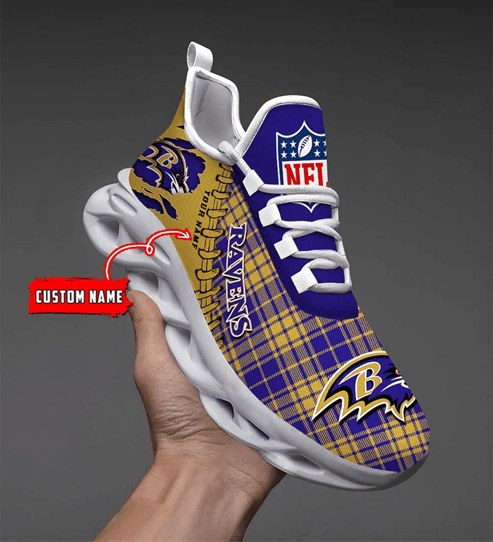 Baltimore Ravens Personalized Yezy Running Sneakers SPD277