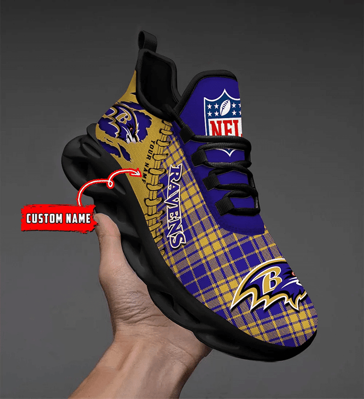 Baltimore Ravens Personalized Yezy Running Sneakers SPD277