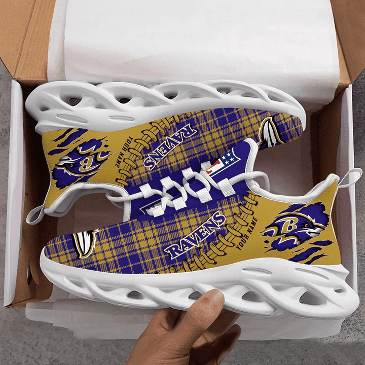 Baltimore Ravens Personalized Yezy Running Sneakers SPD277