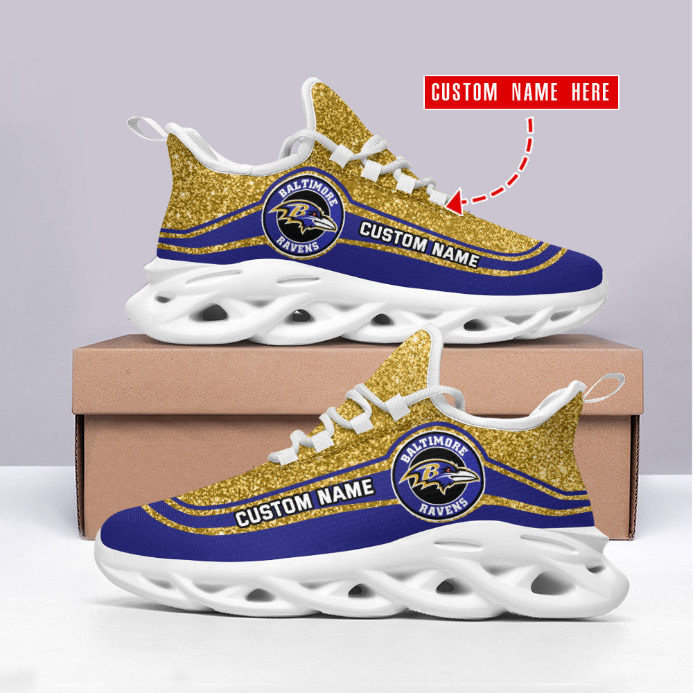 Baltimore Ravens Personalized Yezy Running Sneakers SPD348