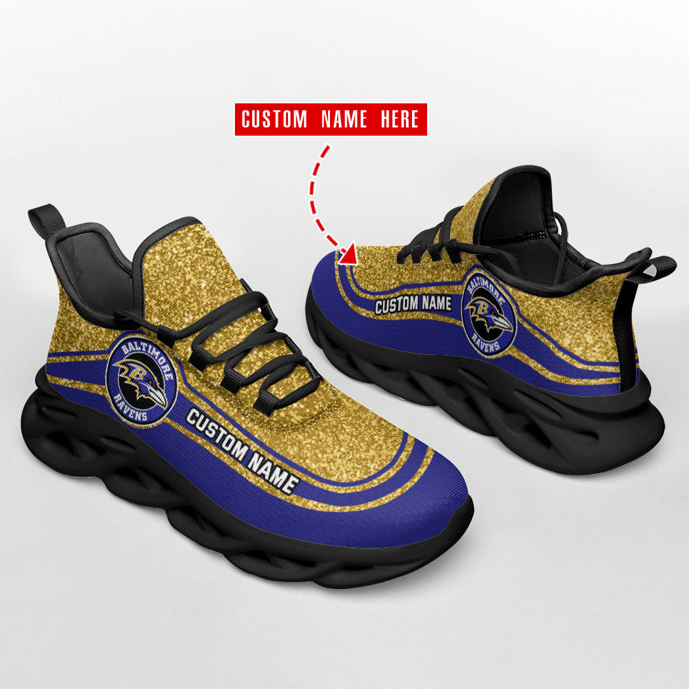 Baltimore Ravens Personalized Yezy Running Sneakers SPD348