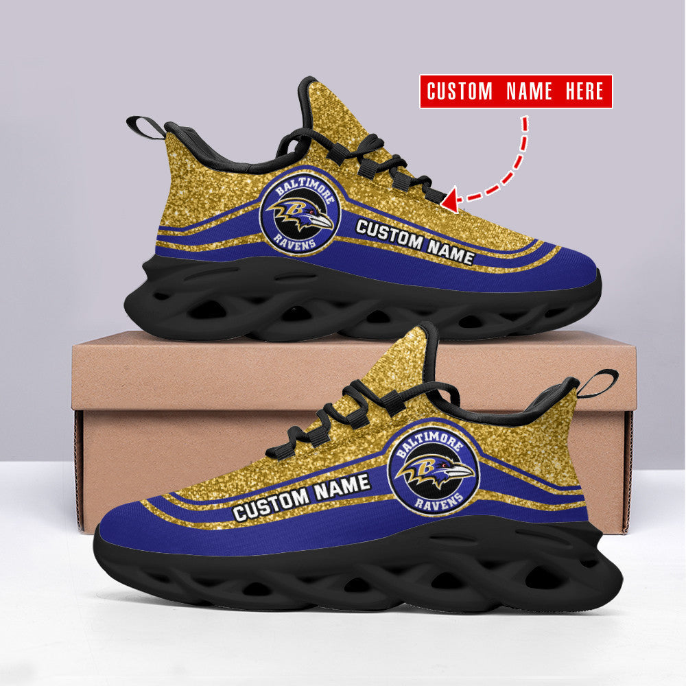 Baltimore Ravens Personalized Yezy Running Sneakers SPD348