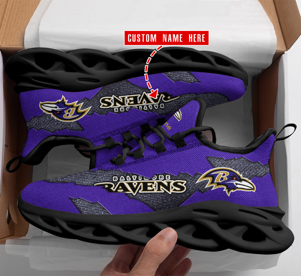 Baltimore Ravens Personalized Yezy Running Sneakers SPD504