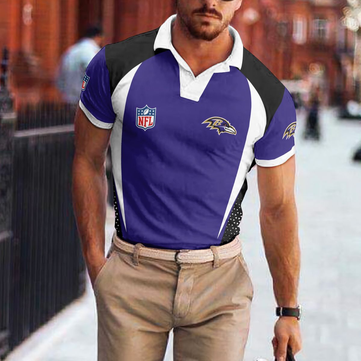 Baltimore Ravens Polo T-shirt 044