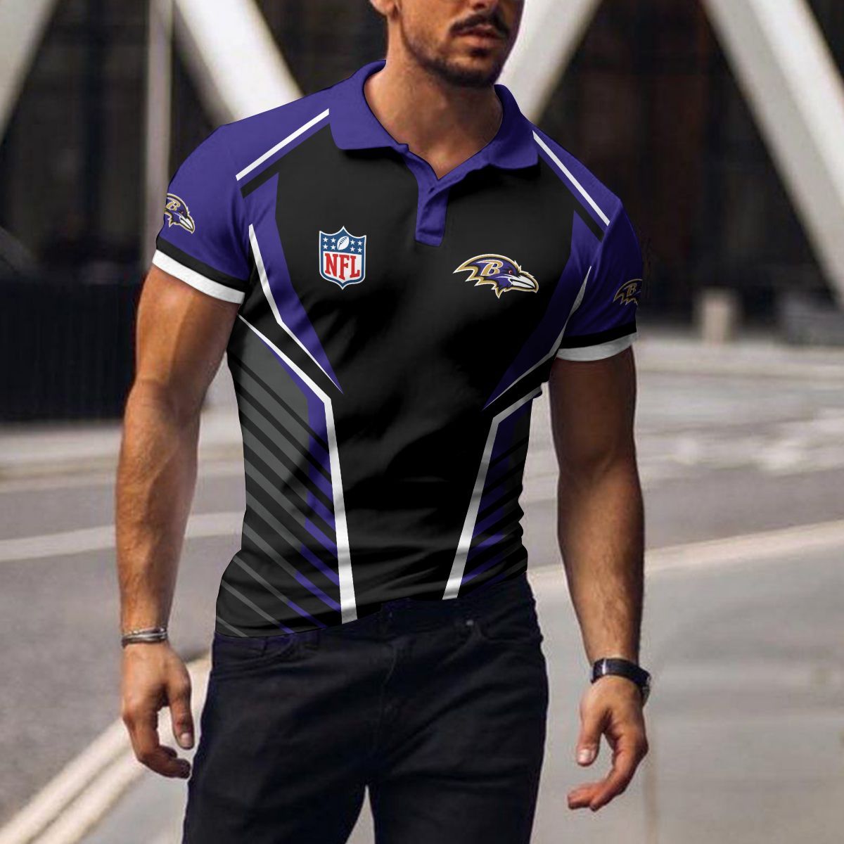 Baltimore Ravens Polo T-shirt 058