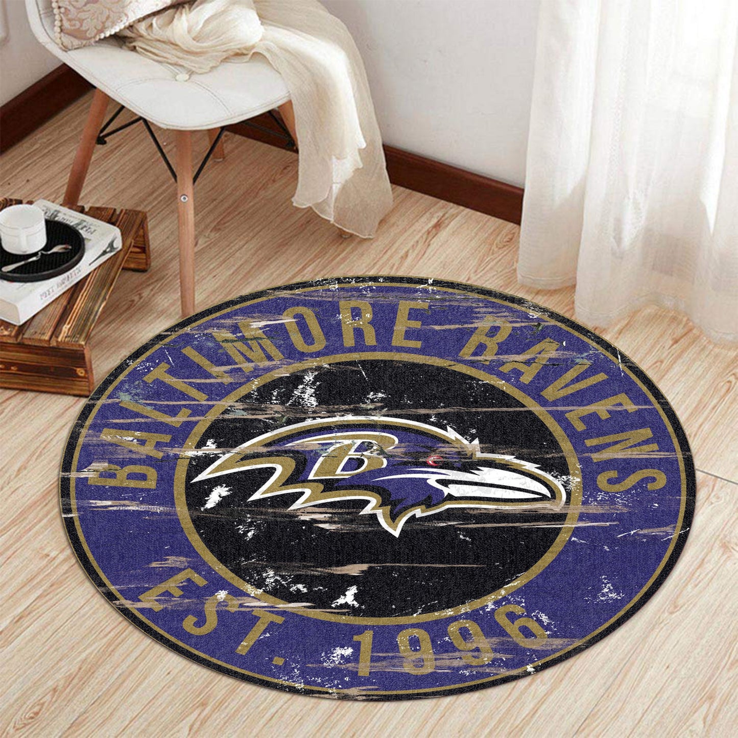 Baltimore Ravens Round Rug 192