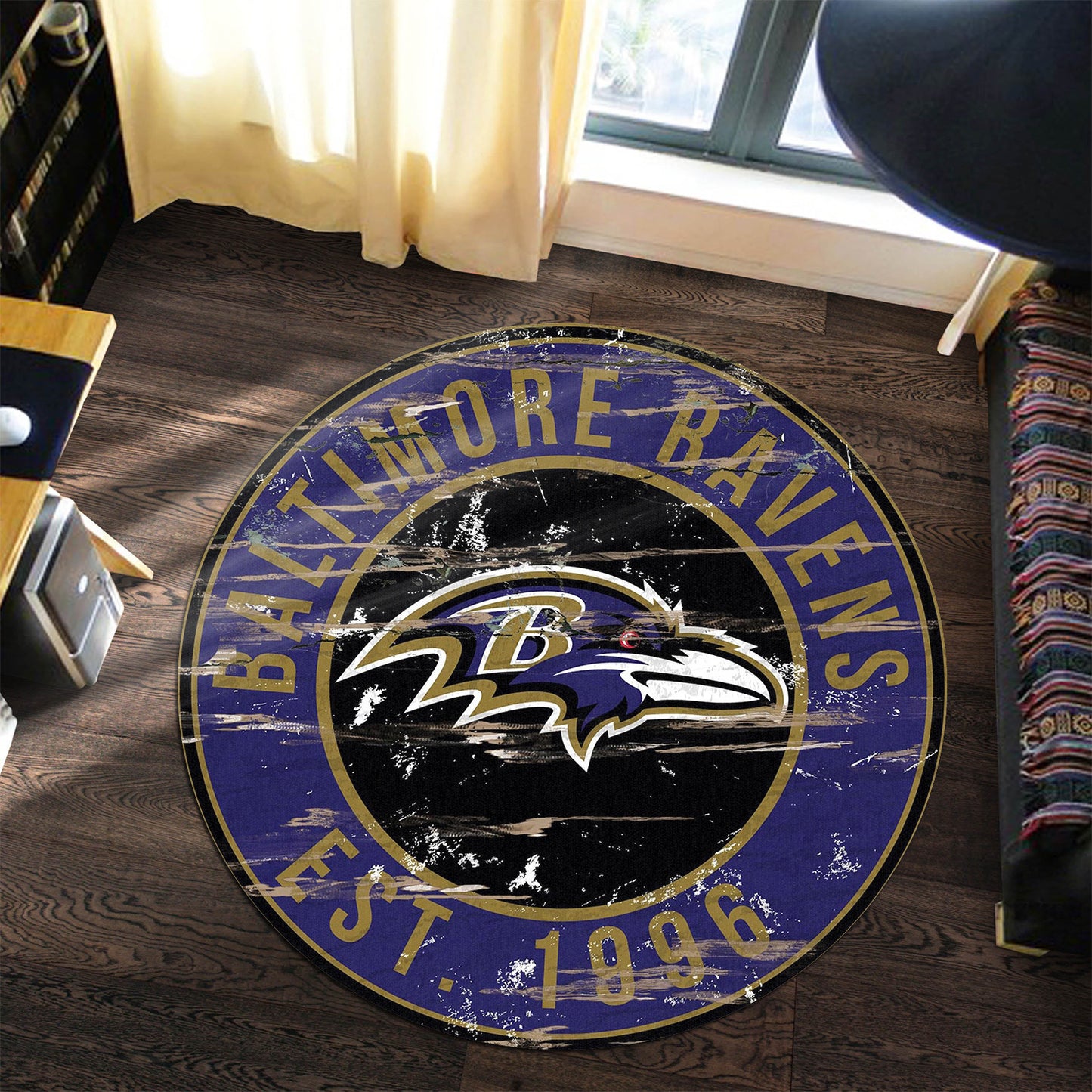Baltimore Ravens Round Rug 192