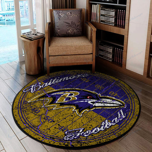 Baltimore Ravens Round Rug 56