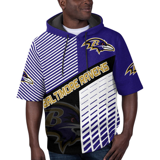 Baltimore Ravens Short Sleeve Hoodie BG79