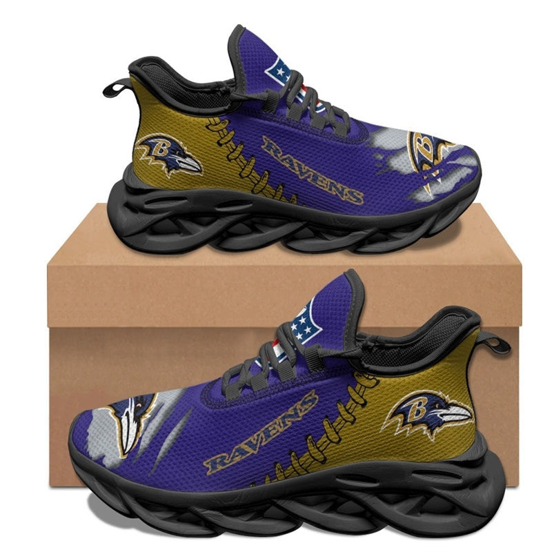Baltimore Ravens Sneakers 3D Max Soul Shoes
