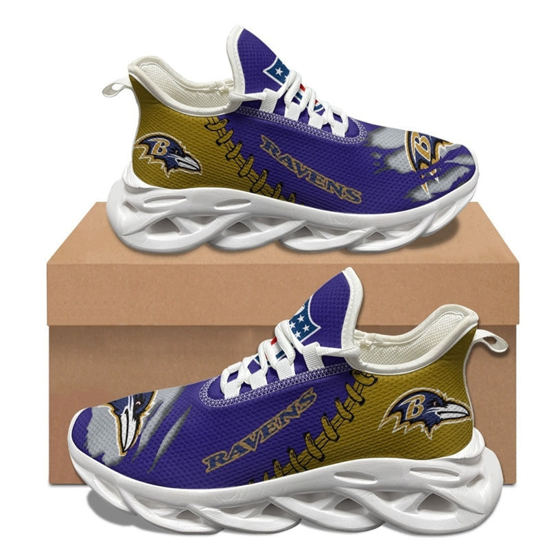 Baltimore Ravens Sneakers 3D Max Soul Shoes