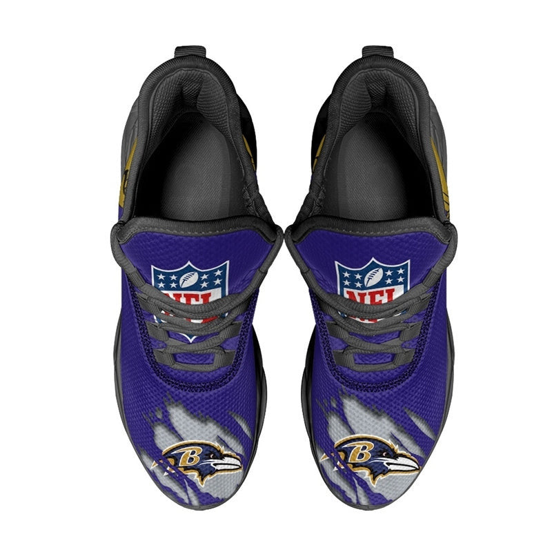 Baltimore Ravens Sneakers 3D Max Soul Shoes