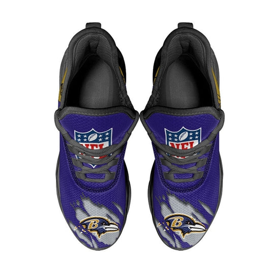 Baltimore Ravens Sneakers 3D Max Soul Shoes