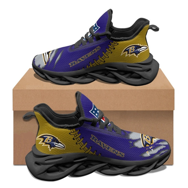 Baltimore Ravens Sneakers 3D Max Soul Shoes