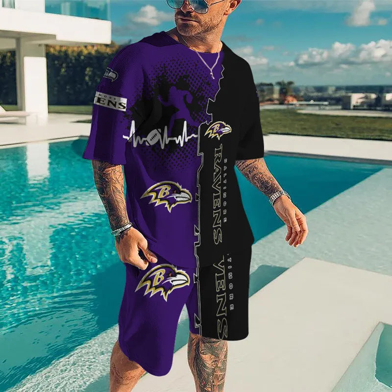 Baltimore Ravens T-shirt and Shorts BG35