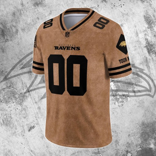 Baltimore Ravens Personalized V-neck Football Jersey Sport Gifts For Fan AZCVFJ067