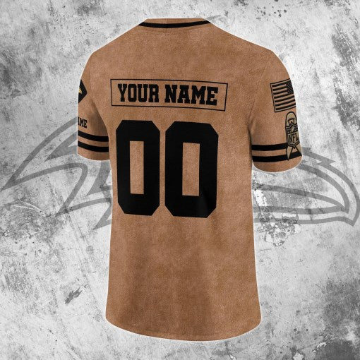 Baltimore Ravens Personalized V-neck Football Jersey Sport Gifts For Fan AZCVFJ067