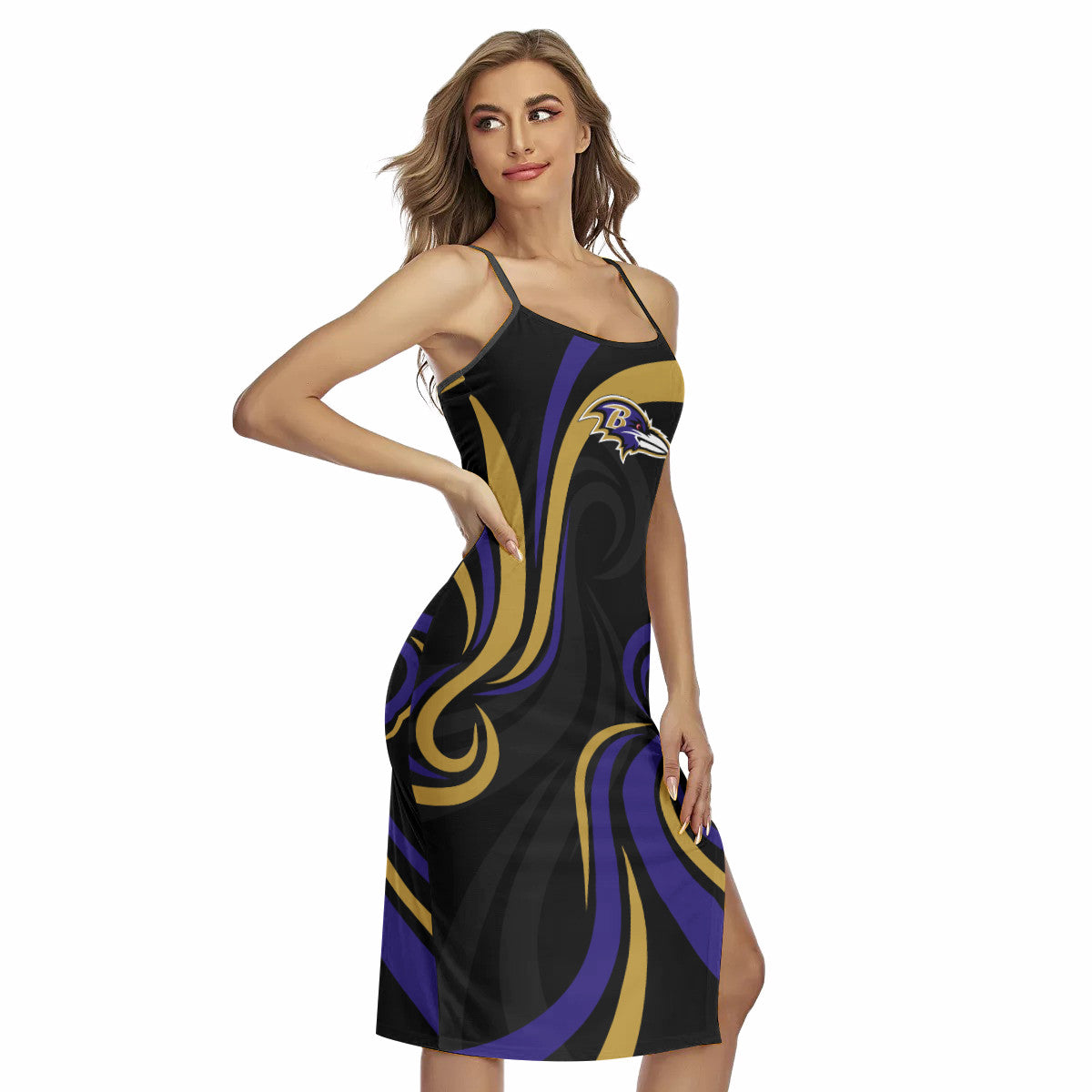 Baltimore Ravens Women’s Back Cross Cami Dress 39