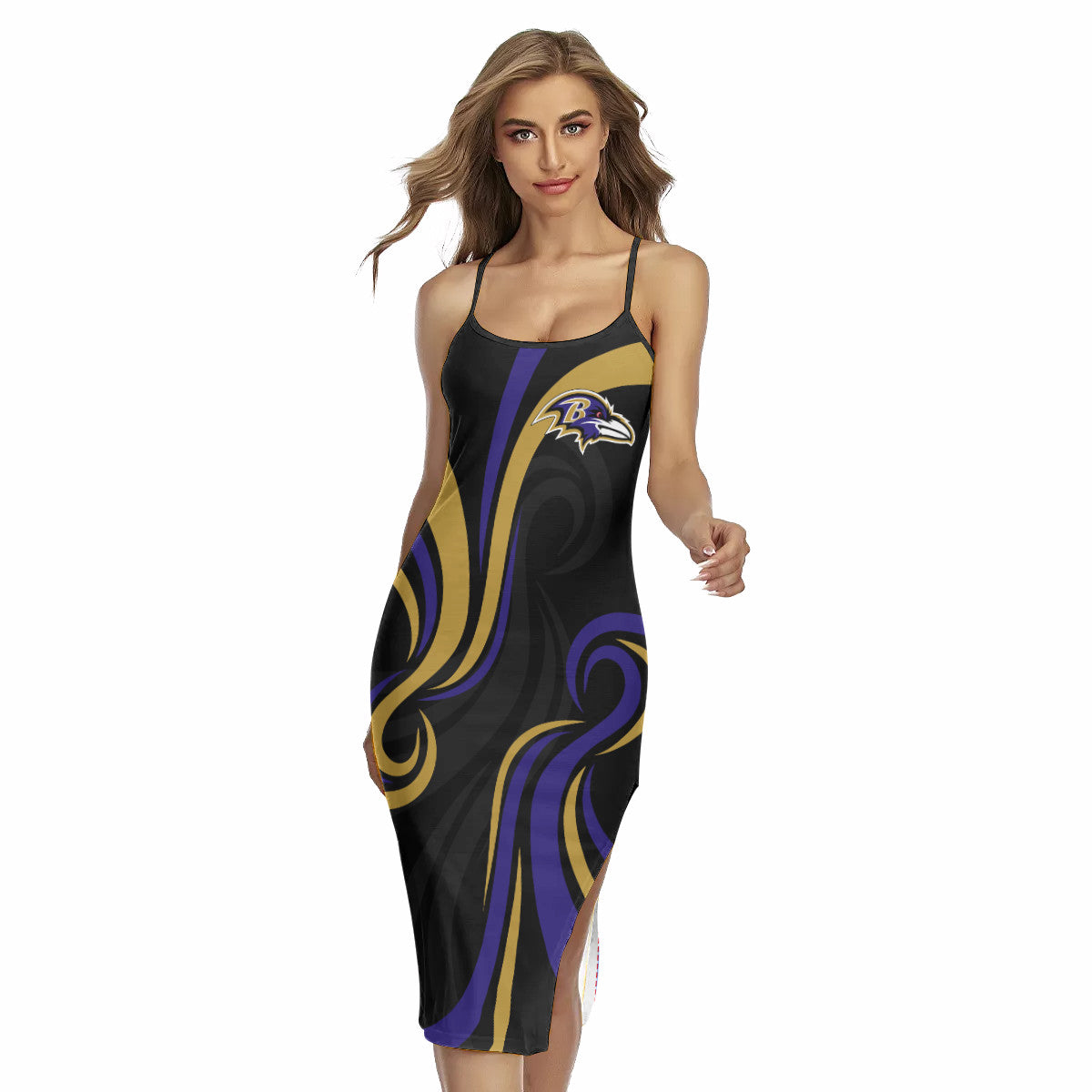 Baltimore Ravens Women’s Back Cross Cami Dress 39