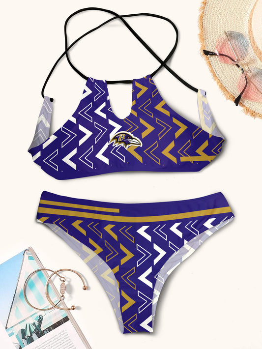 Baltimore Ravens Women’s Cami Keyhole One-piece Swimsuit BG40
