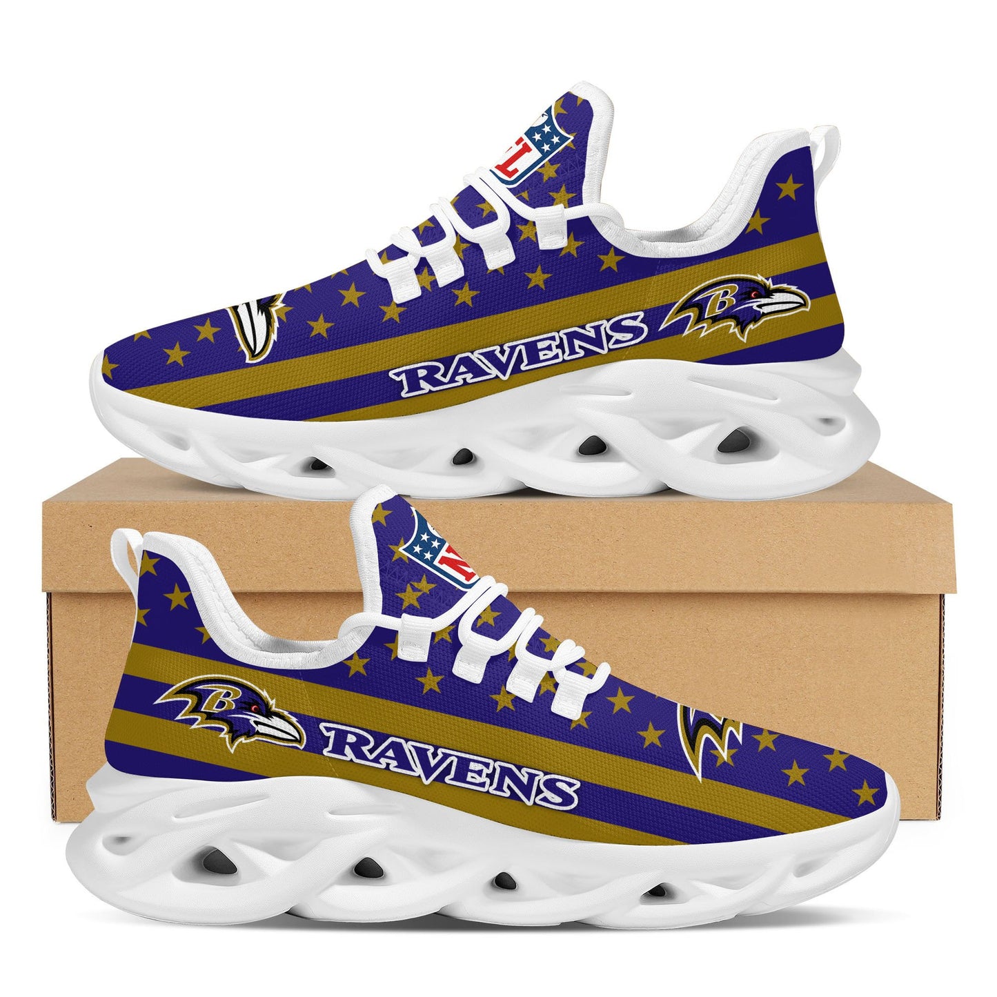Baltimore Ravens Yezy Running Sneakers 41