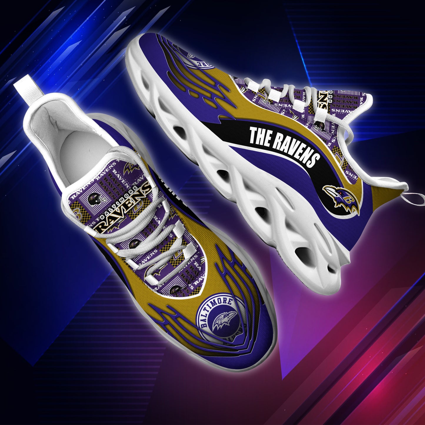 Baltimore Ravens Yezy Running Sneakers BB182