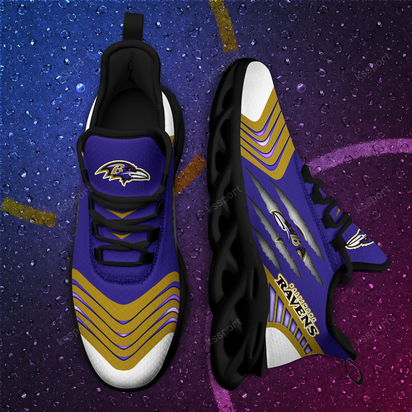 Baltimore Ravens Yezy Running Sneakers BB409