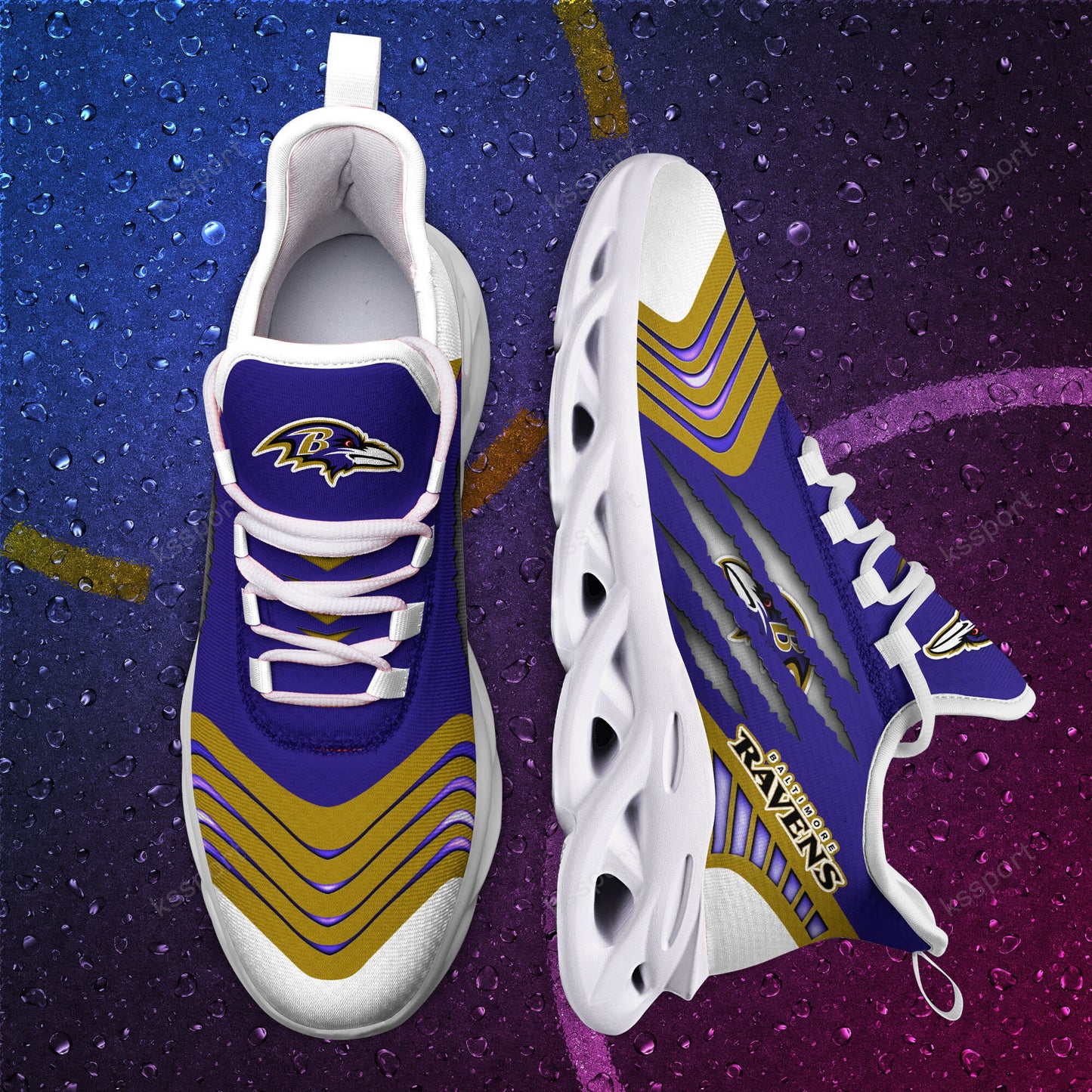 Baltimore Ravens Yezy Running Sneakers BB409