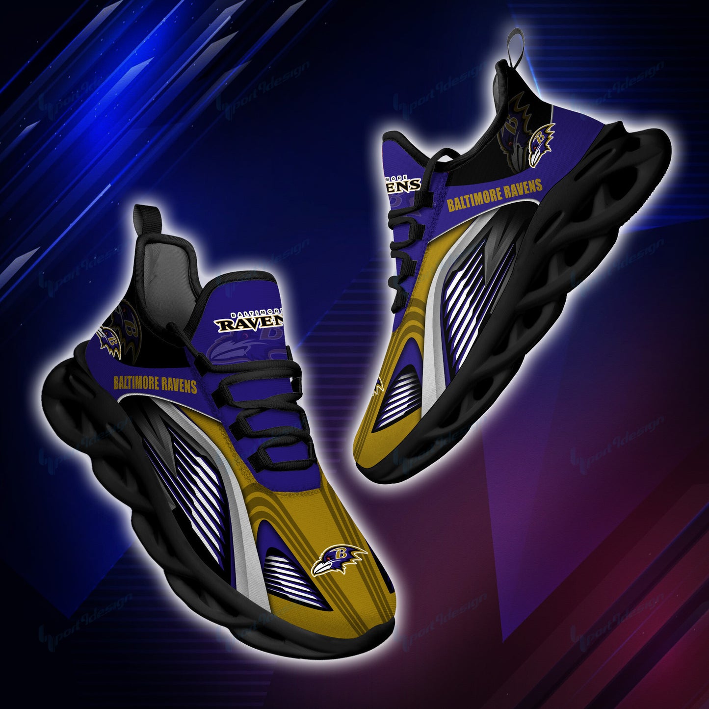 Baltimore Ravens Yezy Running Sneakers BB949