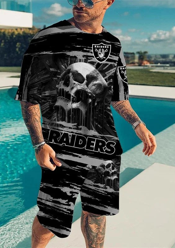 Las Vegas Raiders T-shirt and Shorts AZTS165