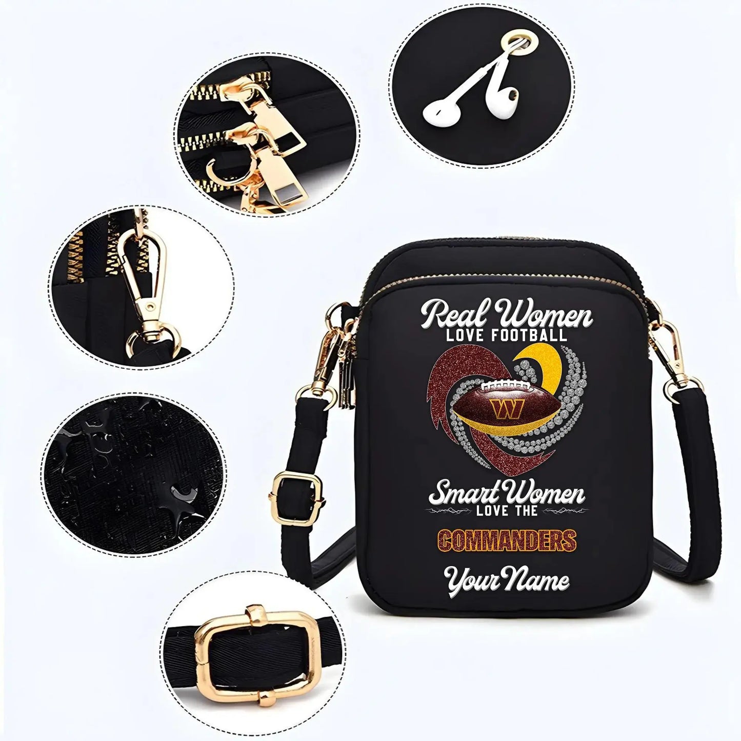 Washington Commanders Mini Crossbody Bag for Women New Trending 2025 AZBT2DMCB000108