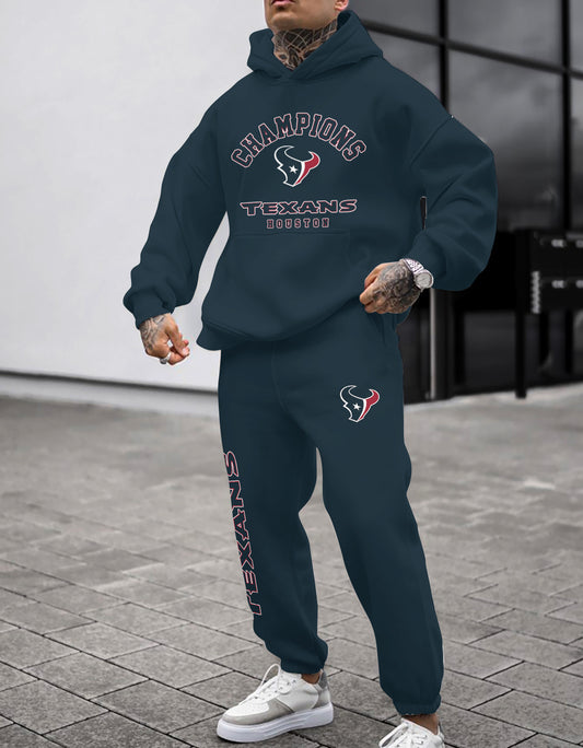 Houston Texans Combo Pullover Hoodie And Sweatpants AZBTPHSP000296