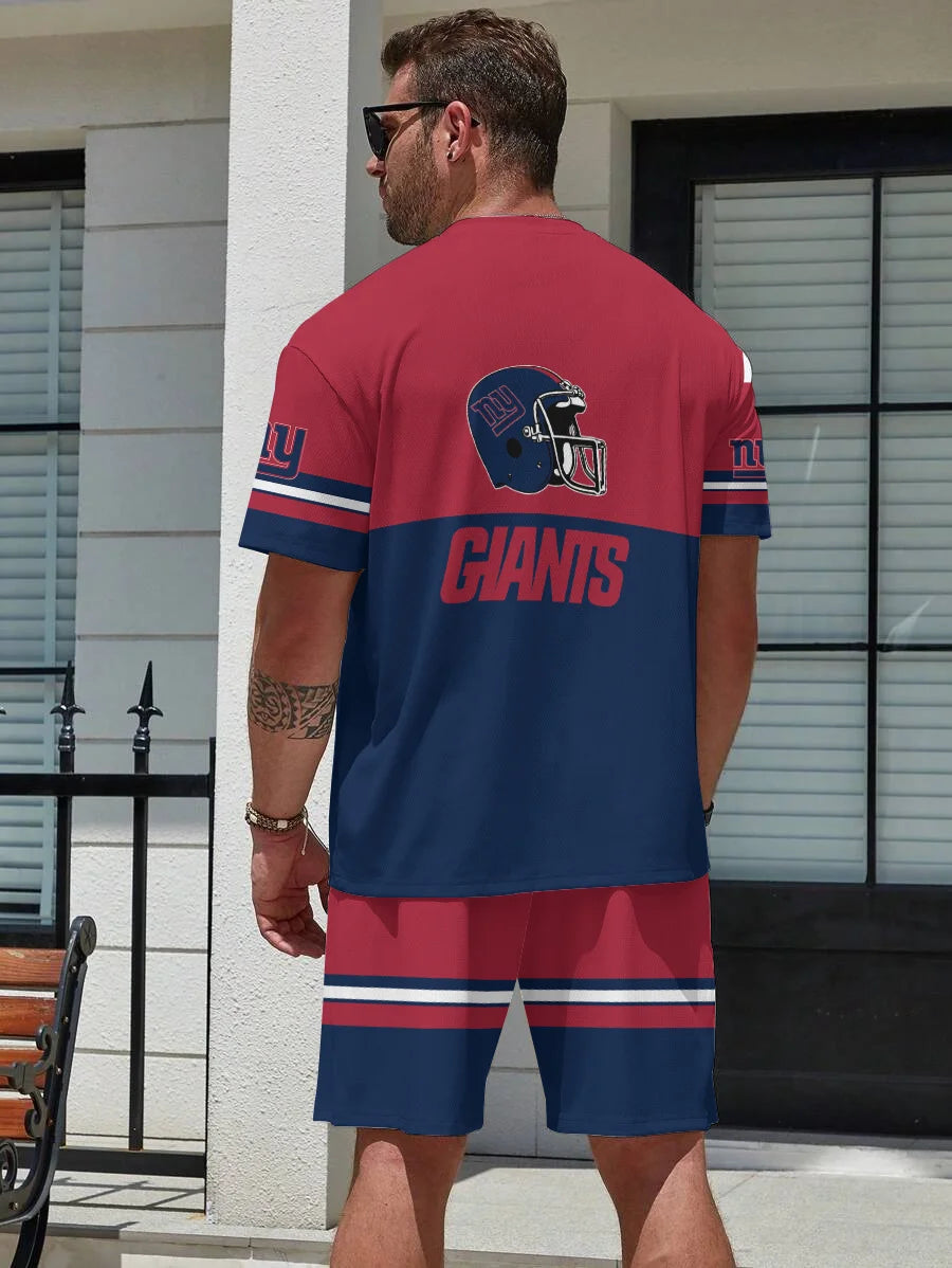 New York Giants T-shirt and Shorts AZBTTSAS000025