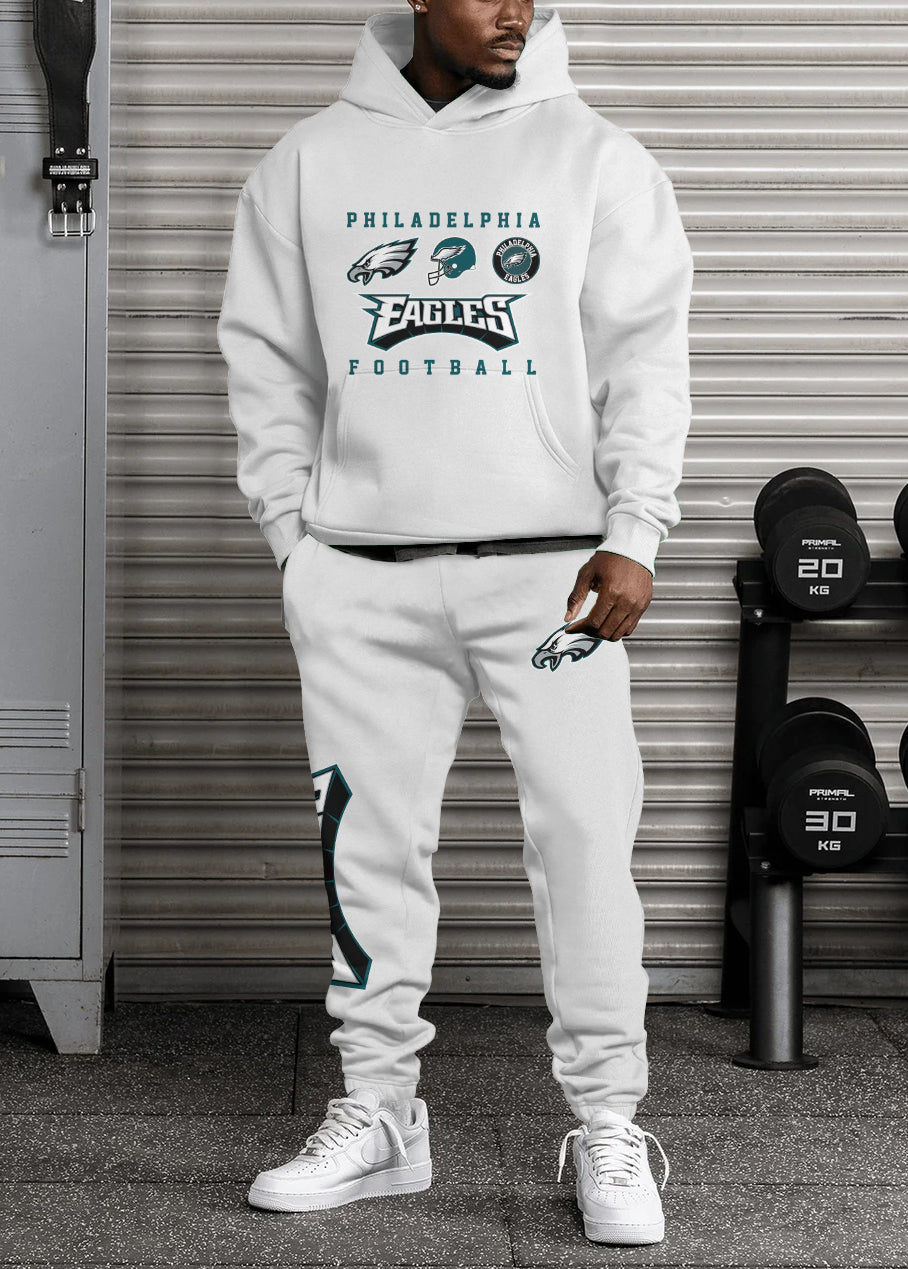 Philadelphia Eagles Combo Pullover Hoodie And Sweatpants AZBTPHSP000429
