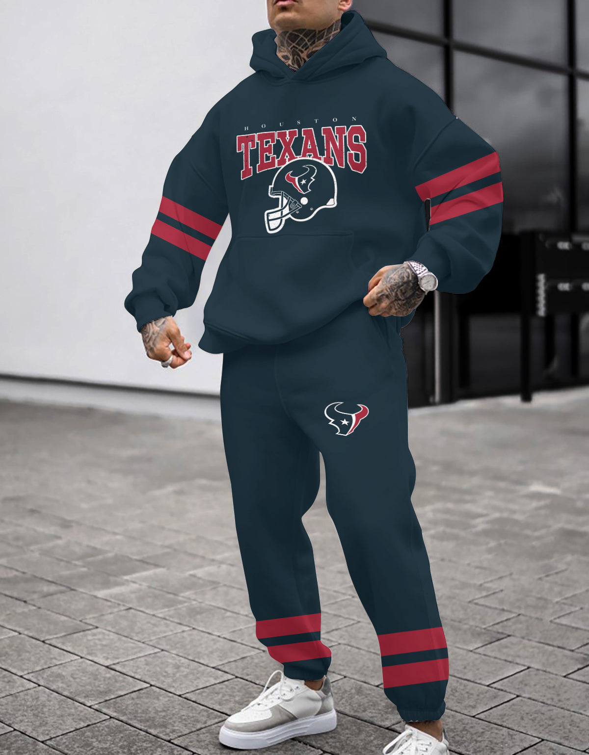 Houston Texans Combo Pullover Hoodie And Sweatpants AZBTPHSP000184